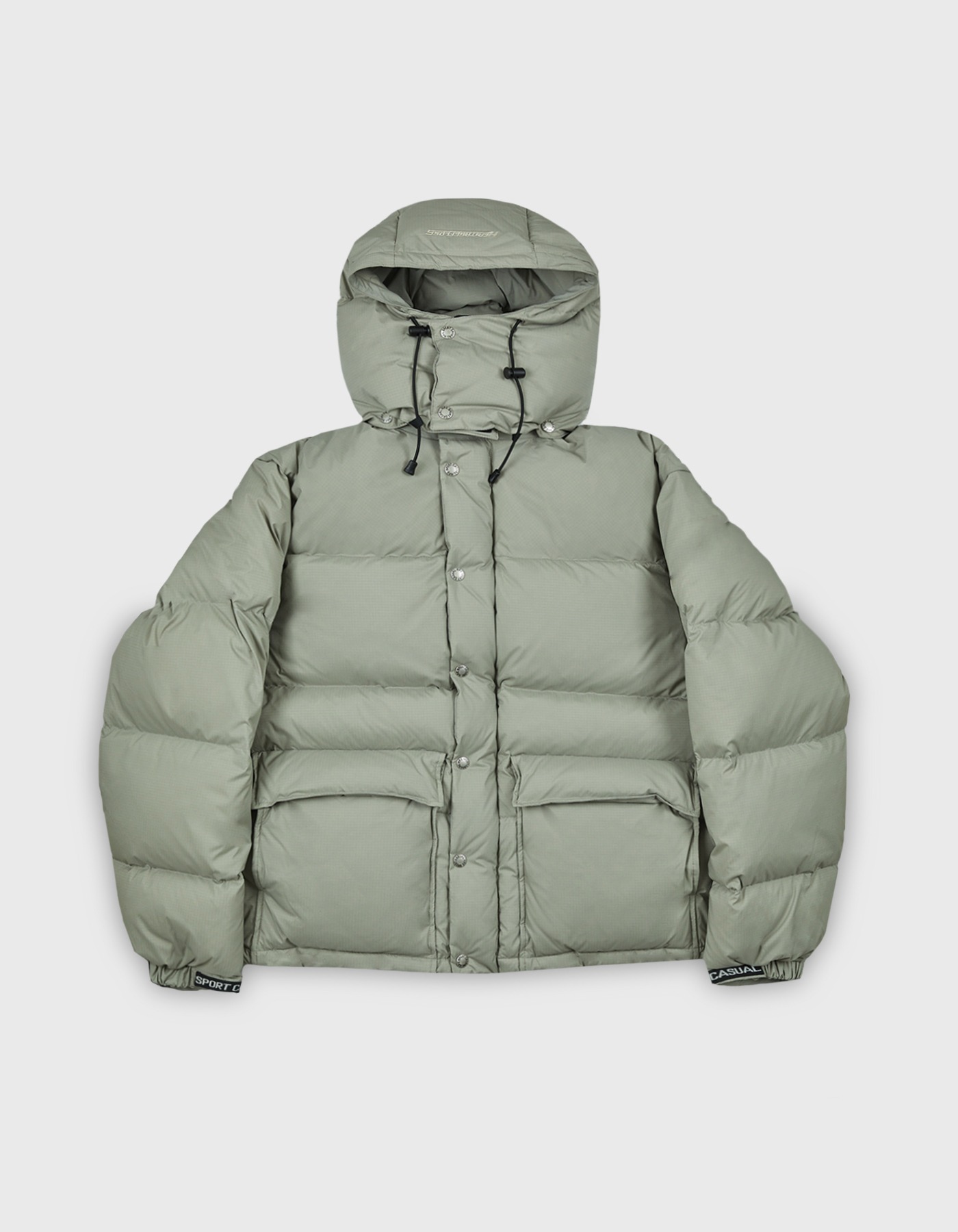 RIPSTOP HOODED DOWN PARKA / Greige