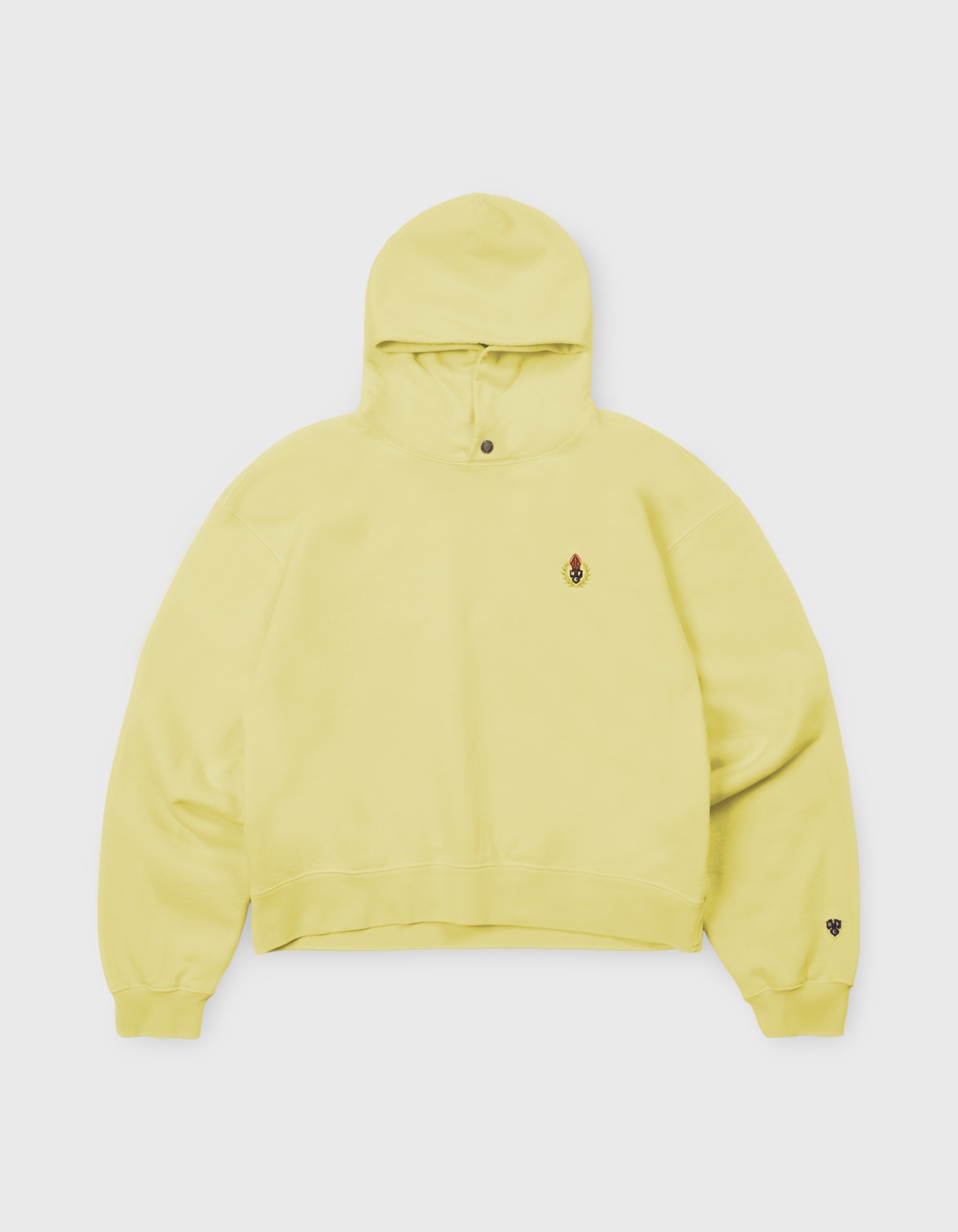 HFC CREST GYM CROPPED HOODIE (W) / L.Yellow