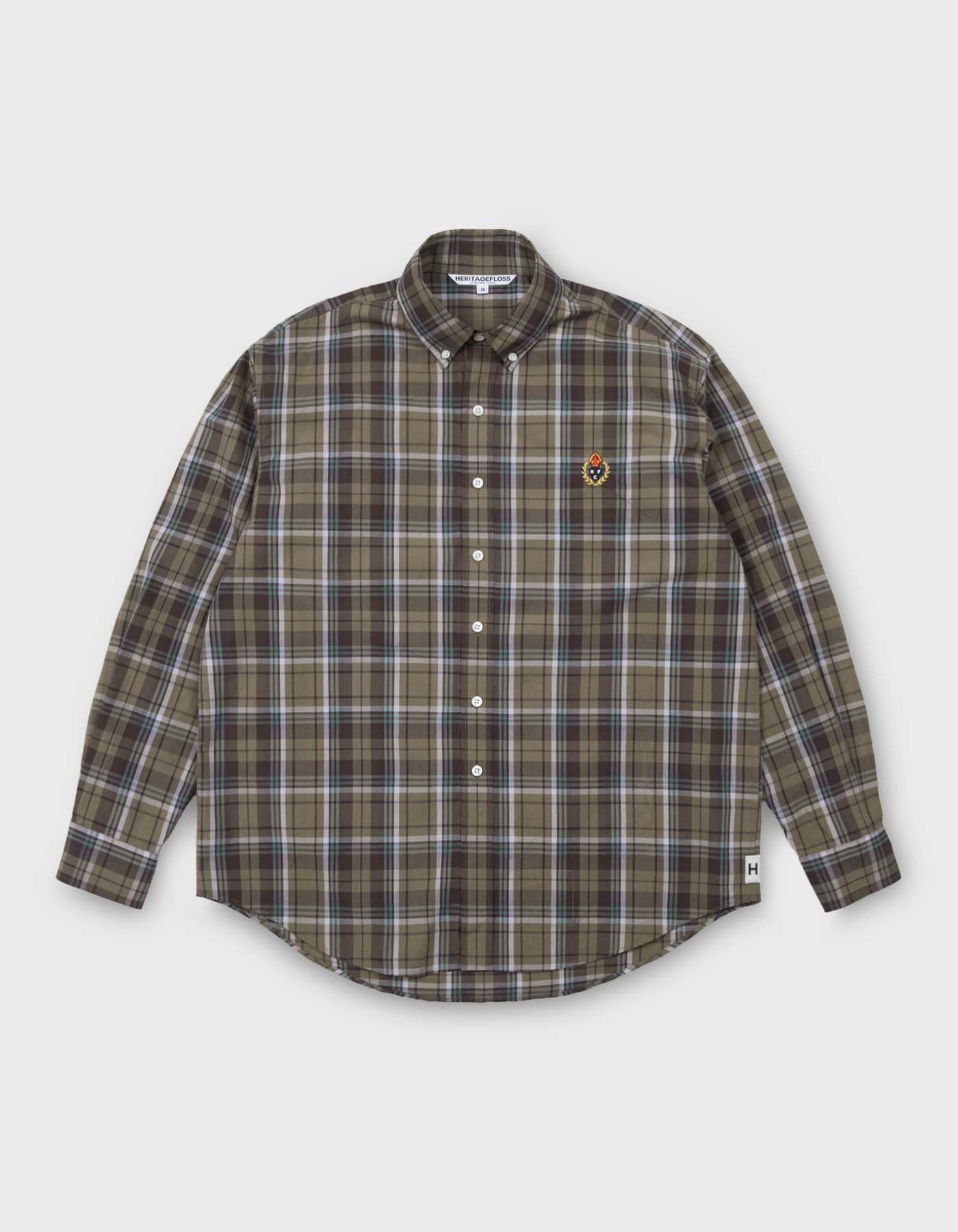 HFC CREST CHECKED SHIRT / Green-Brown