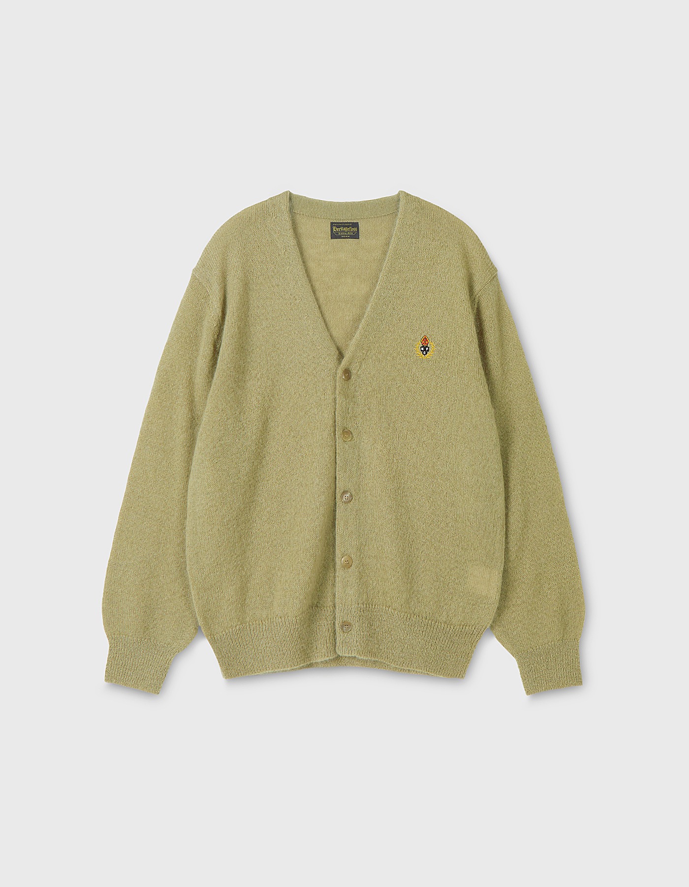 CREST MOHAIR CARDIGAN / Olive Green